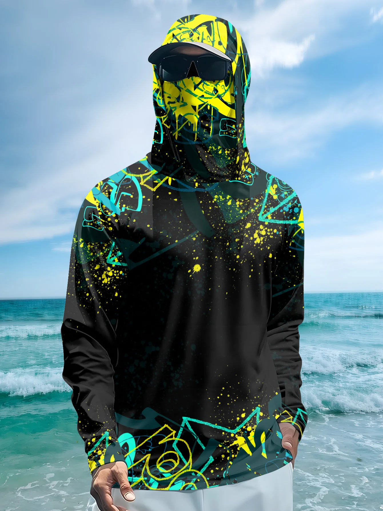 Fishing Hoodie - Camisola de pesca com capuz e