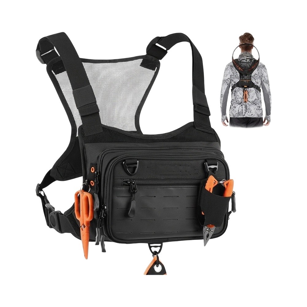 Fishing Vest - Colete-mochila para pesca com mosca, com