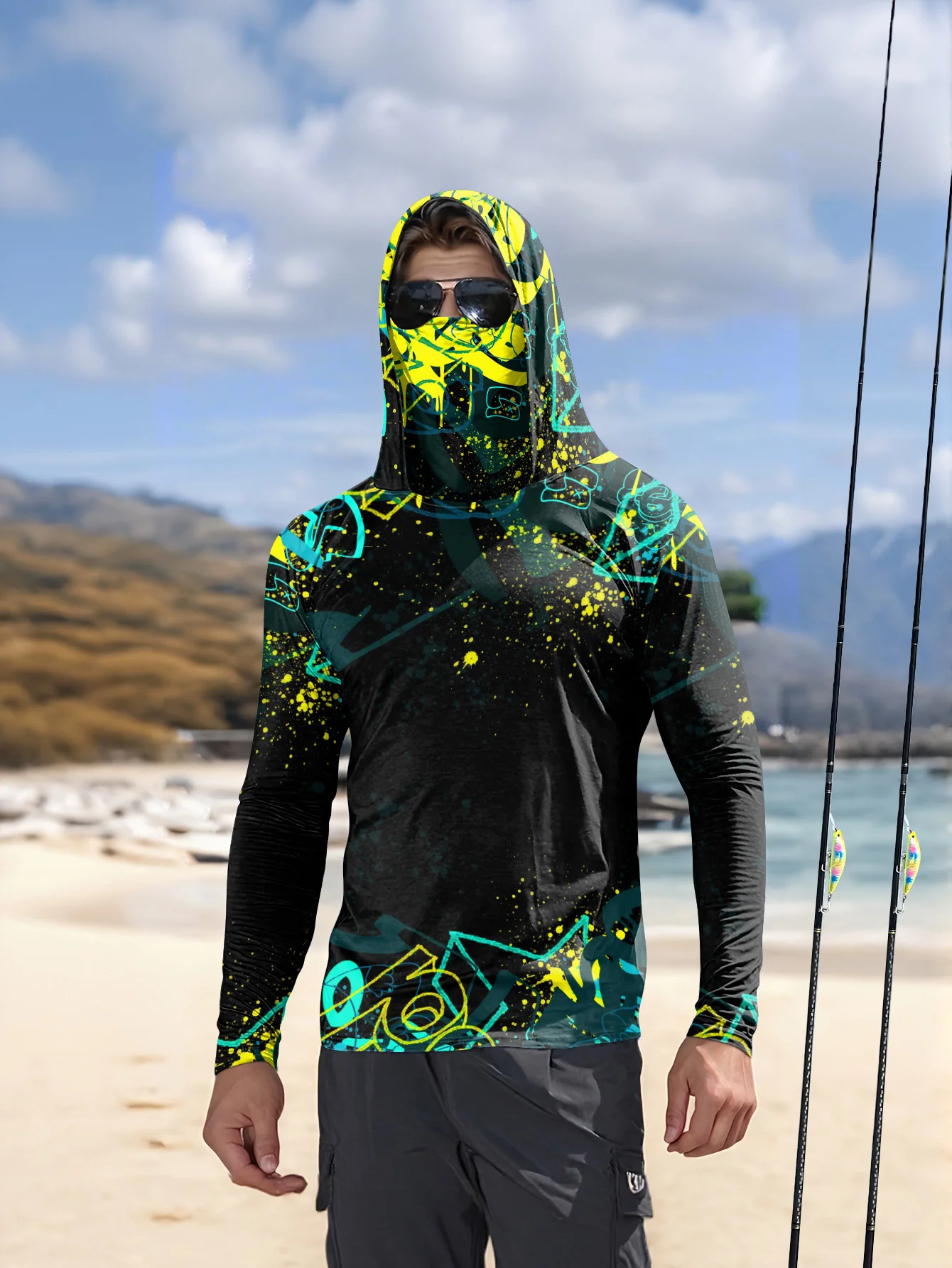 Camisola de pesca com capuz e  - Fishing Hoodie avaliação e preço