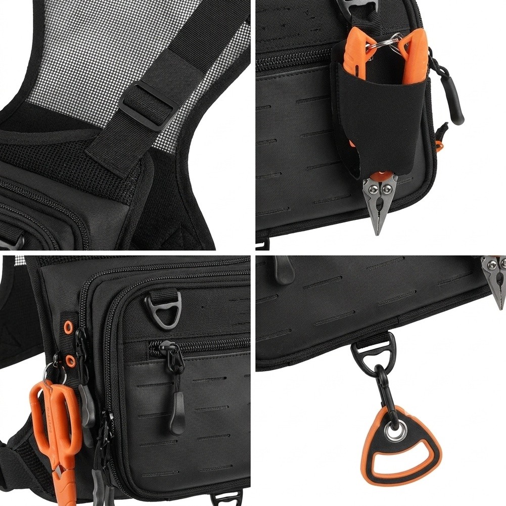 Colete-mochila para pesca com  - Fishing Vest avaliação e preço